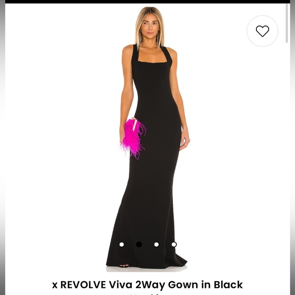 2 way black gown - Picture 2 of 5